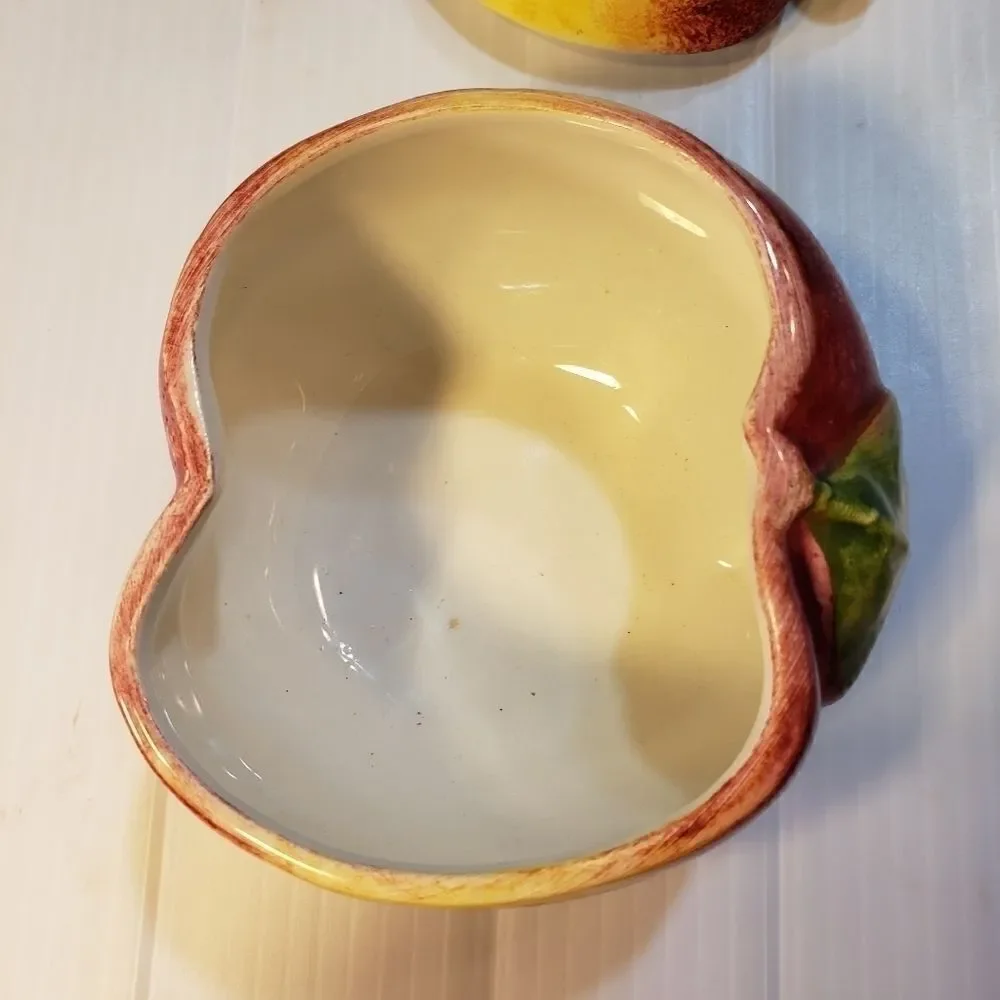 Vietri Apple Shaped Covered Dish Made in Italy